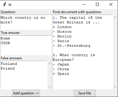 question